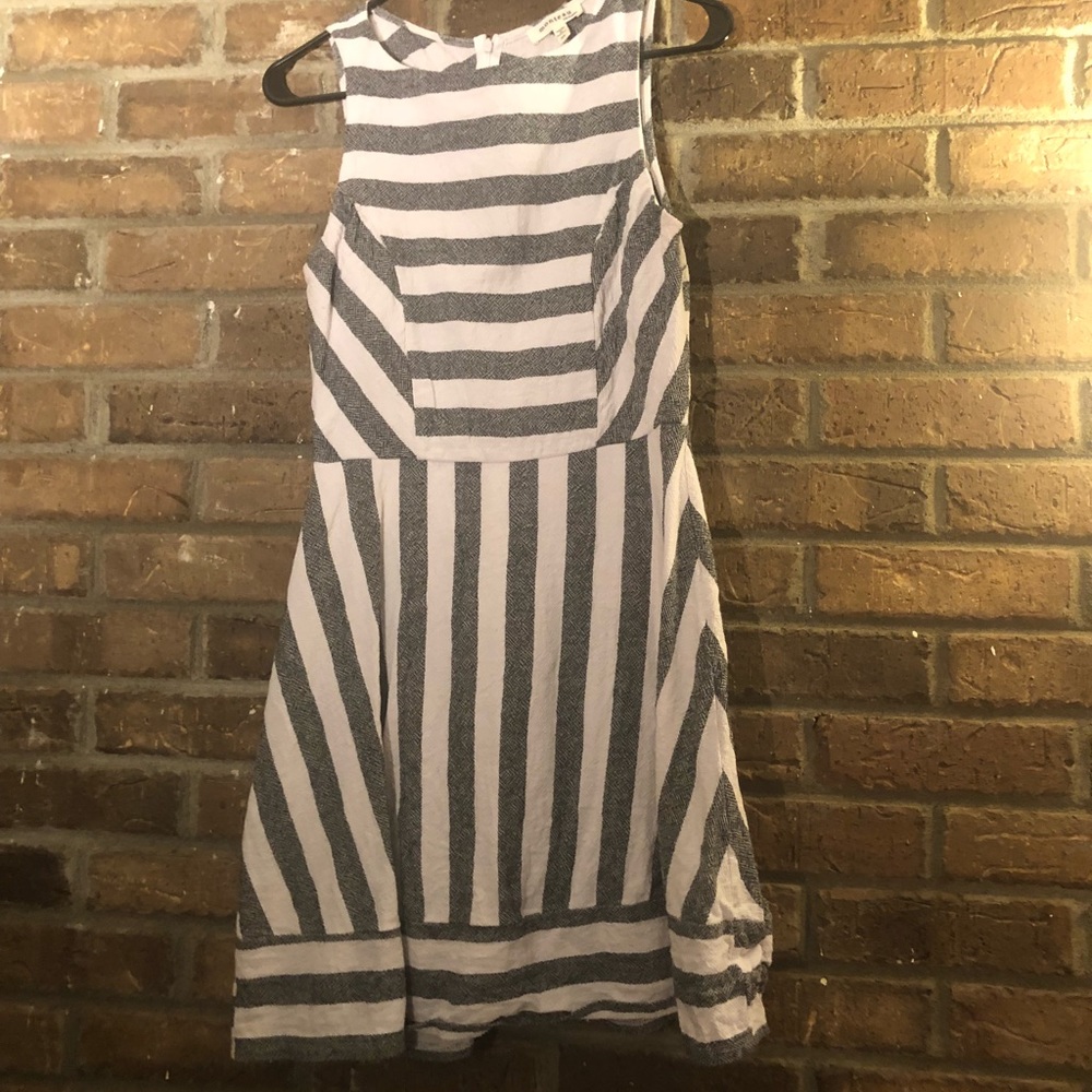 Black and White Stripe Dress. Medium.